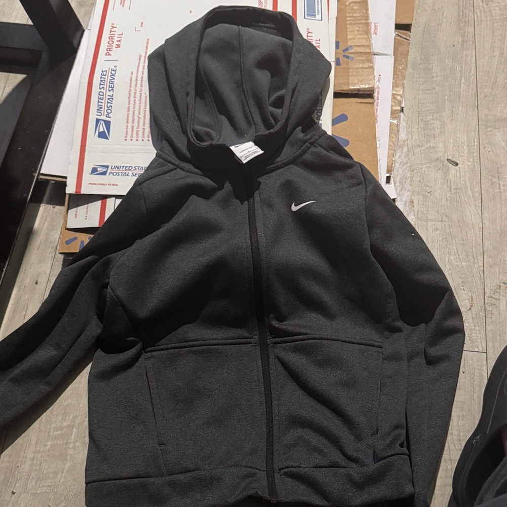 Nike Charcoal Full-Zip Hoodie - Picture 2 of 2